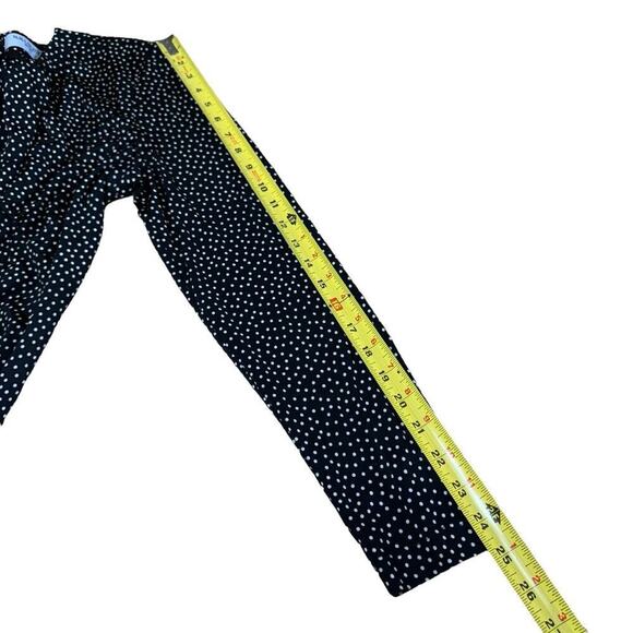 MM Lafleur Juliana Dress Pin Dot Jersey Large Black Polka Dot Classic Preppy - Picture 7 of 8